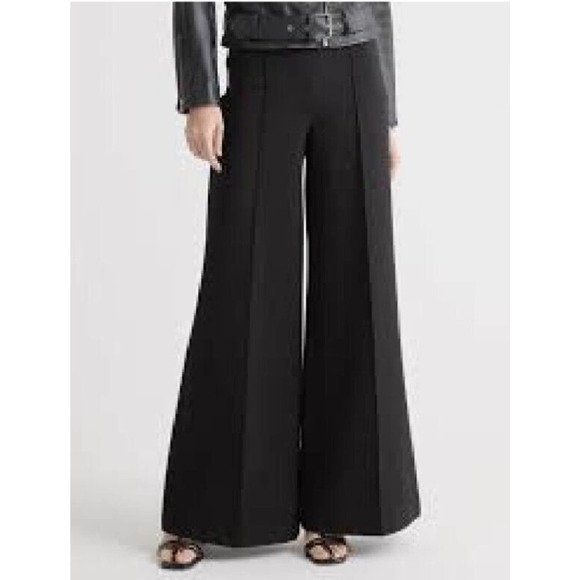 Quince Pants - Quince Ultra-Stretch Ponte Super Wide Leg Pant